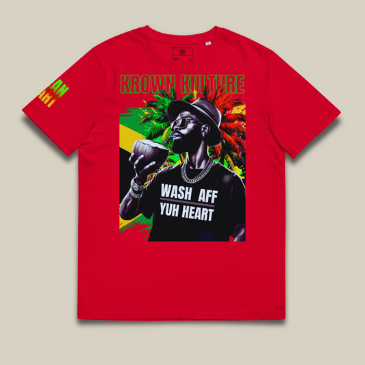 Wash Aff Yuh Heart – Regular Organic T-Shirt by House of Marlo