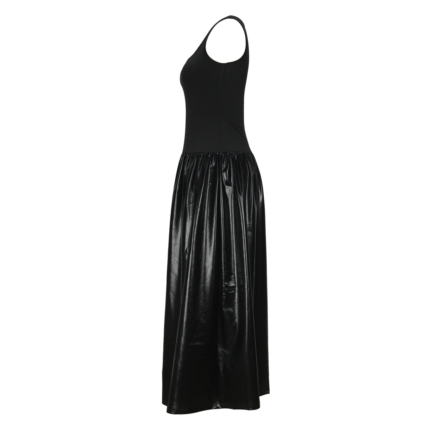 Women Clothing Spring Summer Elegant Office Solid Color Slim Fit Jumpsuit A line Dress